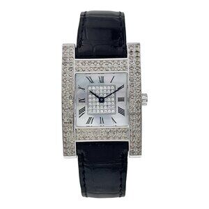 Chopard Your Hours 18k White Gold MOP Dial 24mm Quartz Women’s Watch 13/6818-55